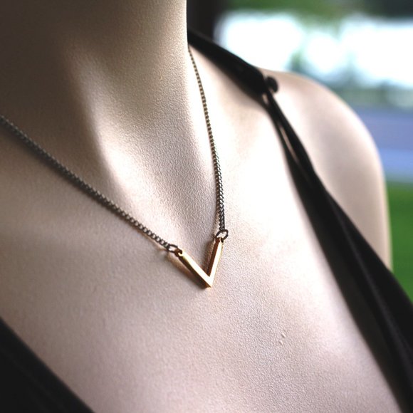 Necklace / 100% stainless steel / 2-tone version (SILVER AND GOLD) - Picture 4 of 8